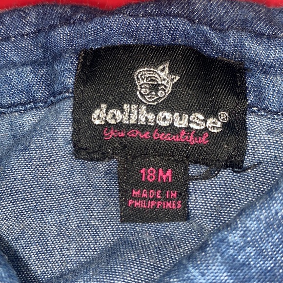 ‼️5/$15‼️ Dollhouse Girl’s Lace Button Down Blouse - Picture 4 of 7